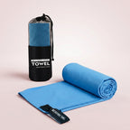 Quick-Dry Microfiber Sports Towel — Ultra-Absorbent, Compact, Storage Bag Included