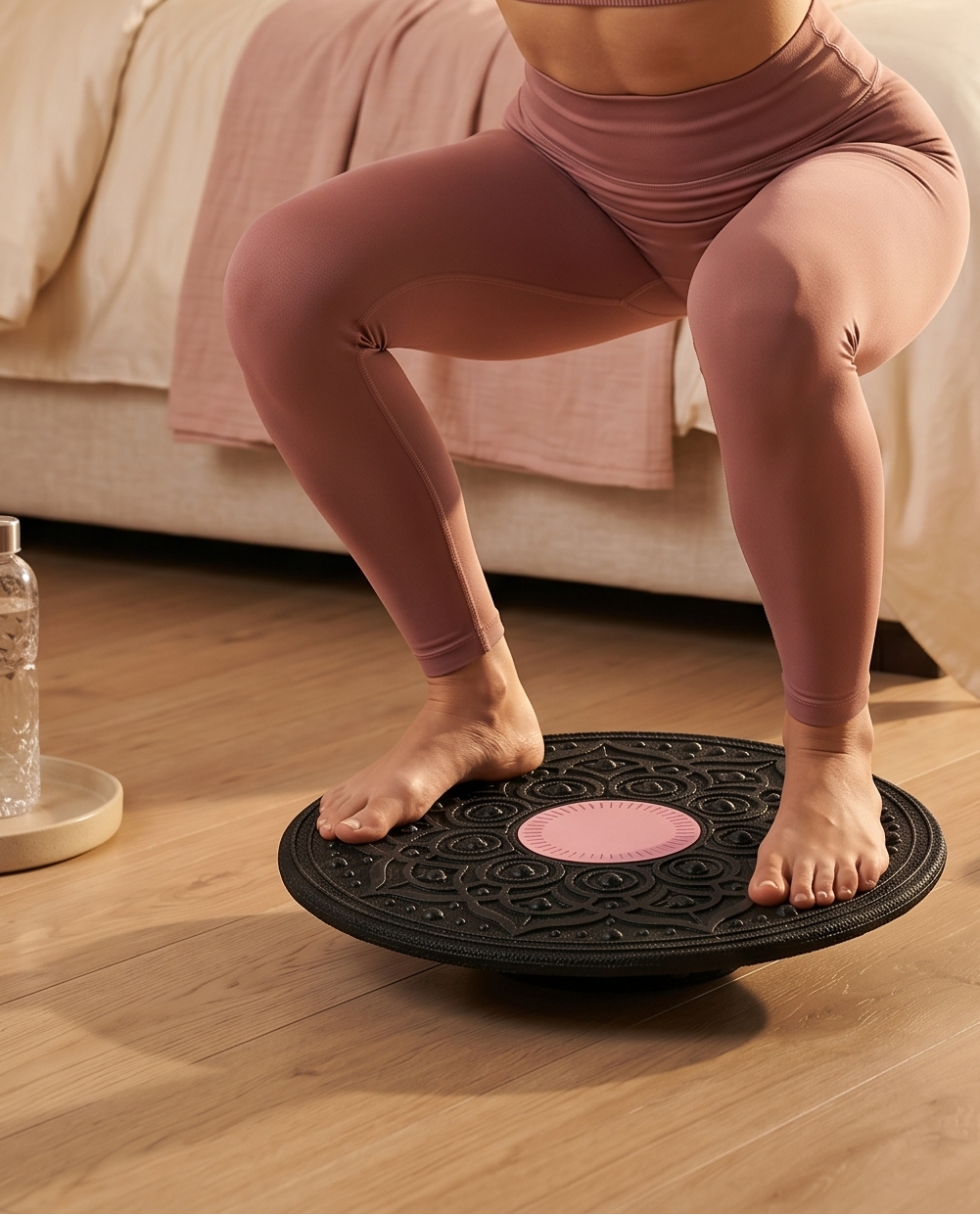 Balance Board 360° Wobble, Non-Slip Mandala, 30 cm, Up to 150 kg