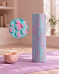 Hexagonal Foam Roller, Premium EVA, 45x15 cm, 200 kg, Waterproof