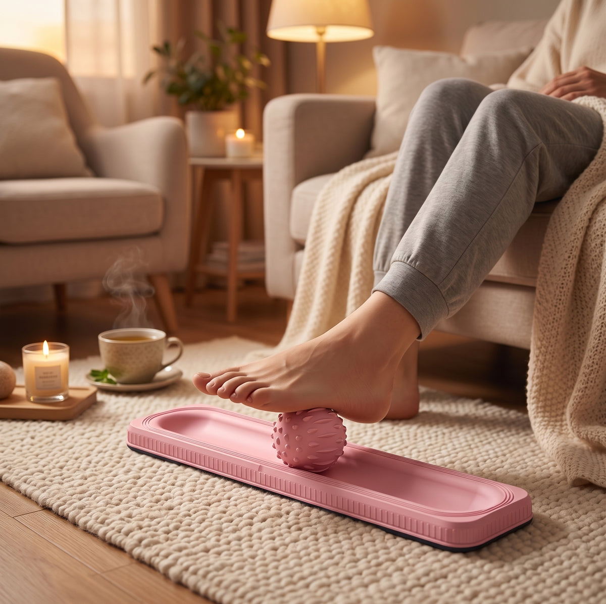 Foot Massage Roller — Acupressure Spike Ball Massager