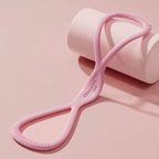 Figure-8 Resistance Band, Premium Silicone, 15 & 25 lbs, Anti-Slip