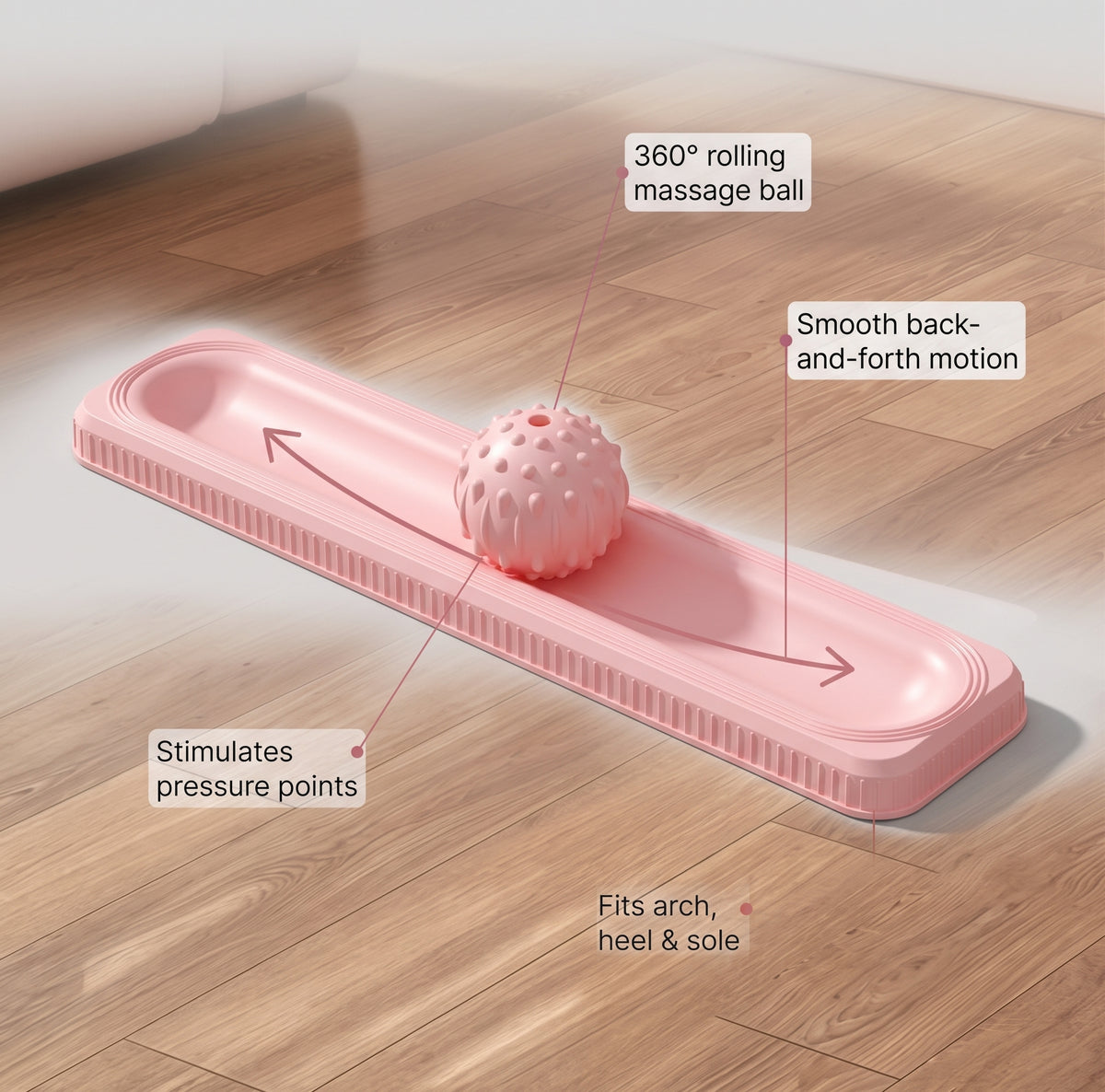 Foot Massage Roller — Acupressure Spike Ball Massager