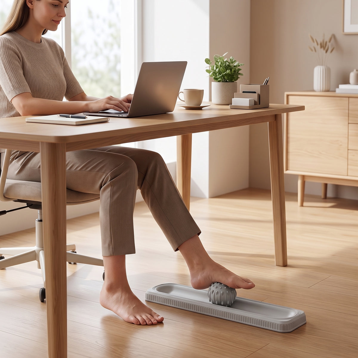 Foot Massage Roller — Acupressure Spike Ball Massager