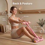 Pedal Puller Resistance Band Trainer, 6 Elastic Tubes, PVC, Non-Slip