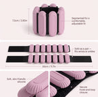 Adjustable Wrist & Ankle Weights for Women, 1 lb Pair — Soft Comfort Grip