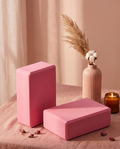 EVA Yoga Blocks Set of 2, High-Density Foam, Non-Slip for Pilates