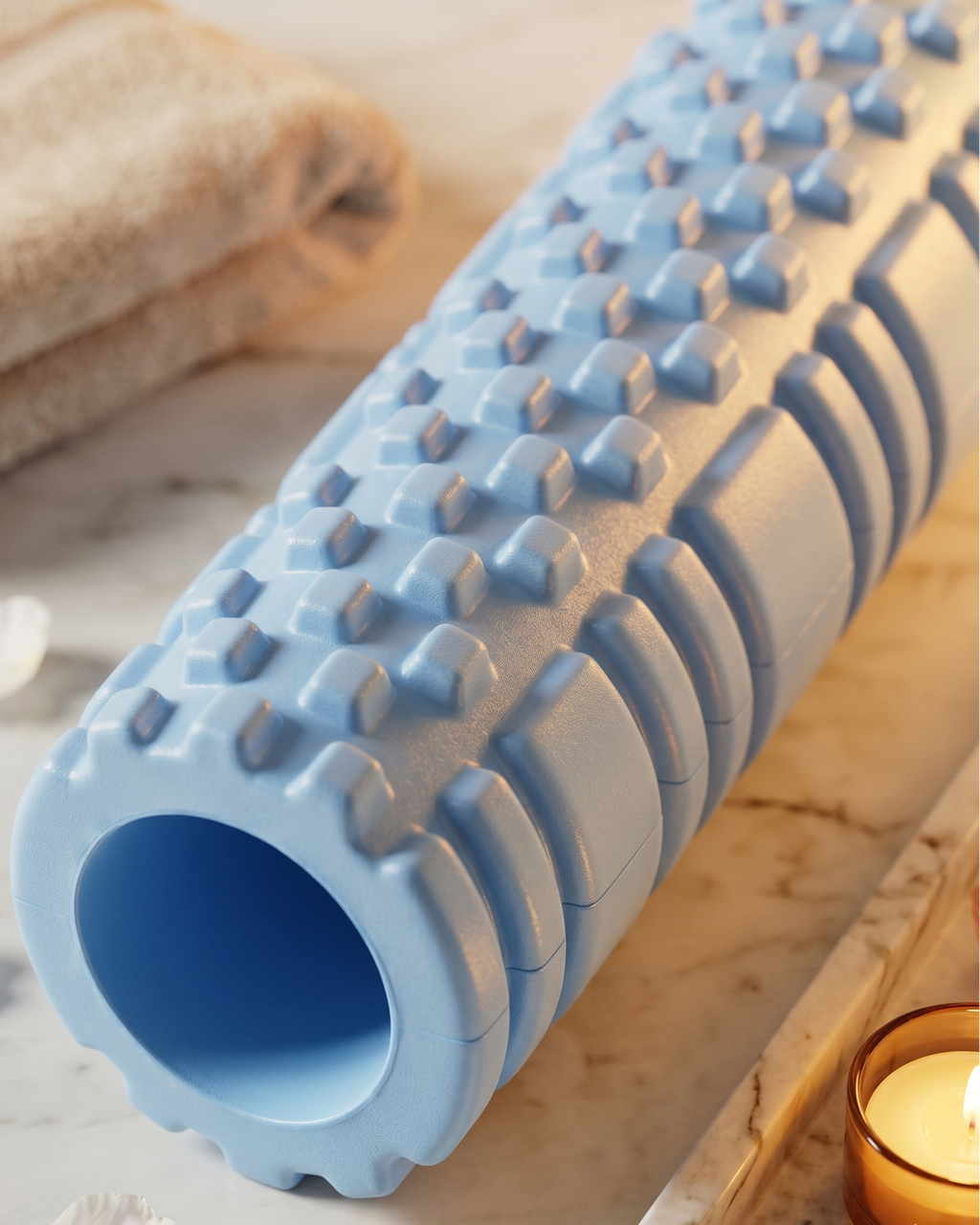 Spike Foam Roller, Deep-Grip Texture, EVA + PVC Core, 26 x 8 cm