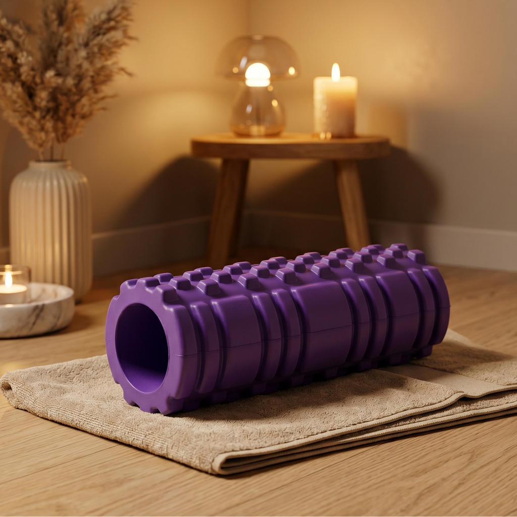 Spike Foam Roller, Deep-Grip Texture, EVA + PVC Core, 26 x 8 cm