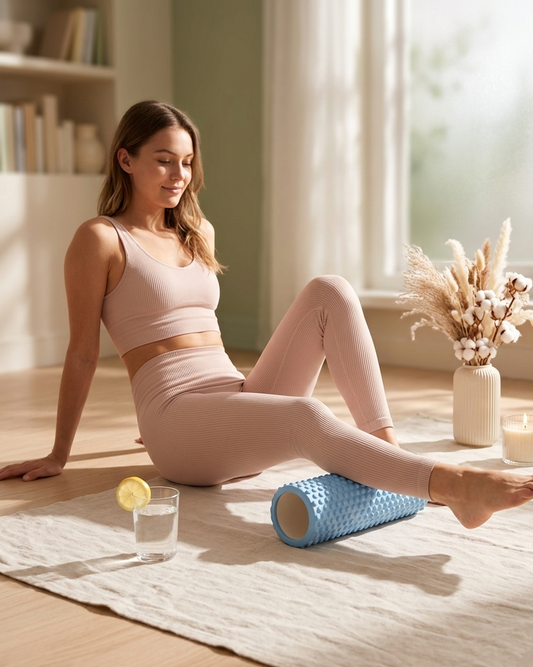 Trigger Point Foam Roller — Premium EVA Muscle Roller for Back, Legs & Full Body, 11.7 in Portable