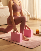 EVA Yoga Blocks Set of 2, High-Density Foam, Non-Slip for Pilates