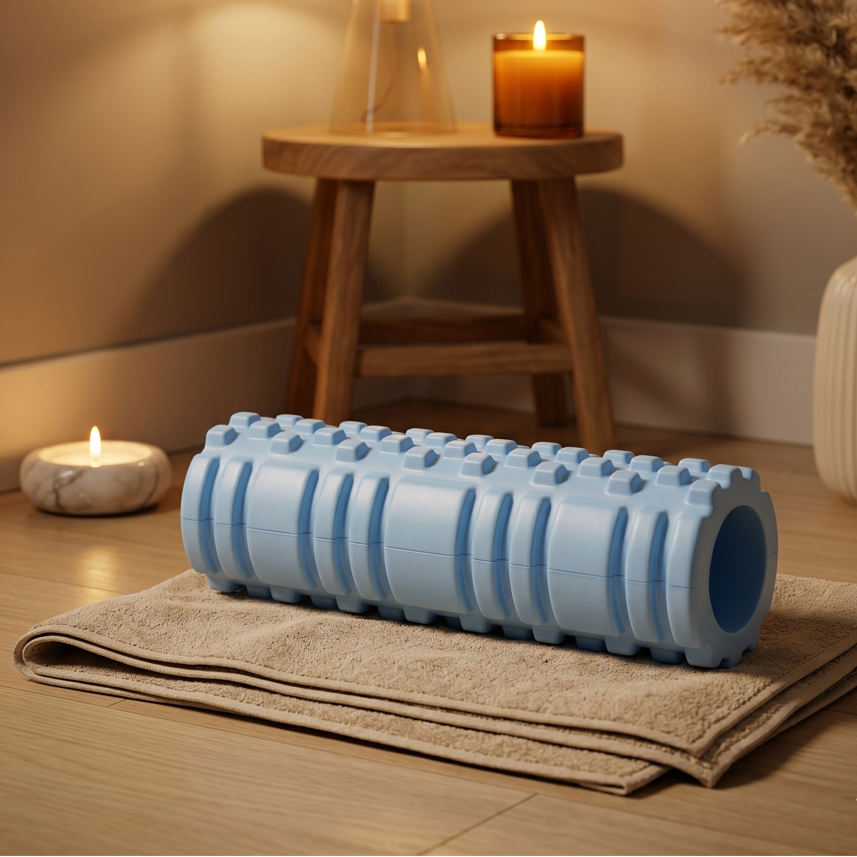Spike Foam Roller, Deep-Grip Texture, EVA + PVC Core, 26 x 8 cm