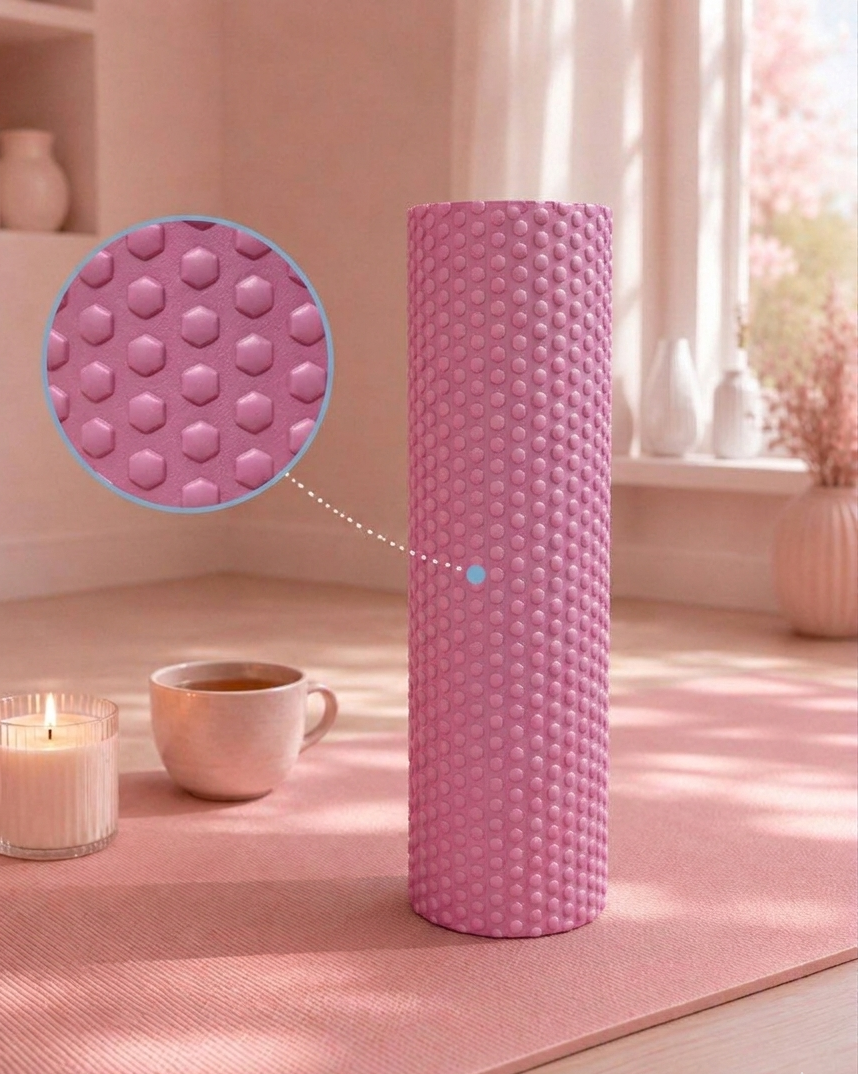 Trigger Point Foam Roller — Premium EVA Muscle Roller for Back, Legs & Full Body, 11.7 in Portable