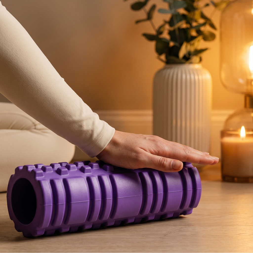Spike Foam Roller, Deep-Grip Texture, EVA + PVC Core, 26 x 8 cm