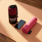 Quick-Dry Microfiber Sports Towel — Ultra-Absorbent, Compact, Storage Bag Included