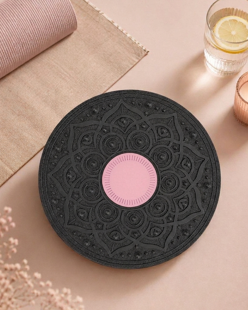 Balance Board 360° Wobble, Non-Slip Mandala, 30 cm, Up to 150 kg
