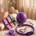 Pilates Kit - Ring, Ball & Resistance Bands Home Workout | 7-Piece Set