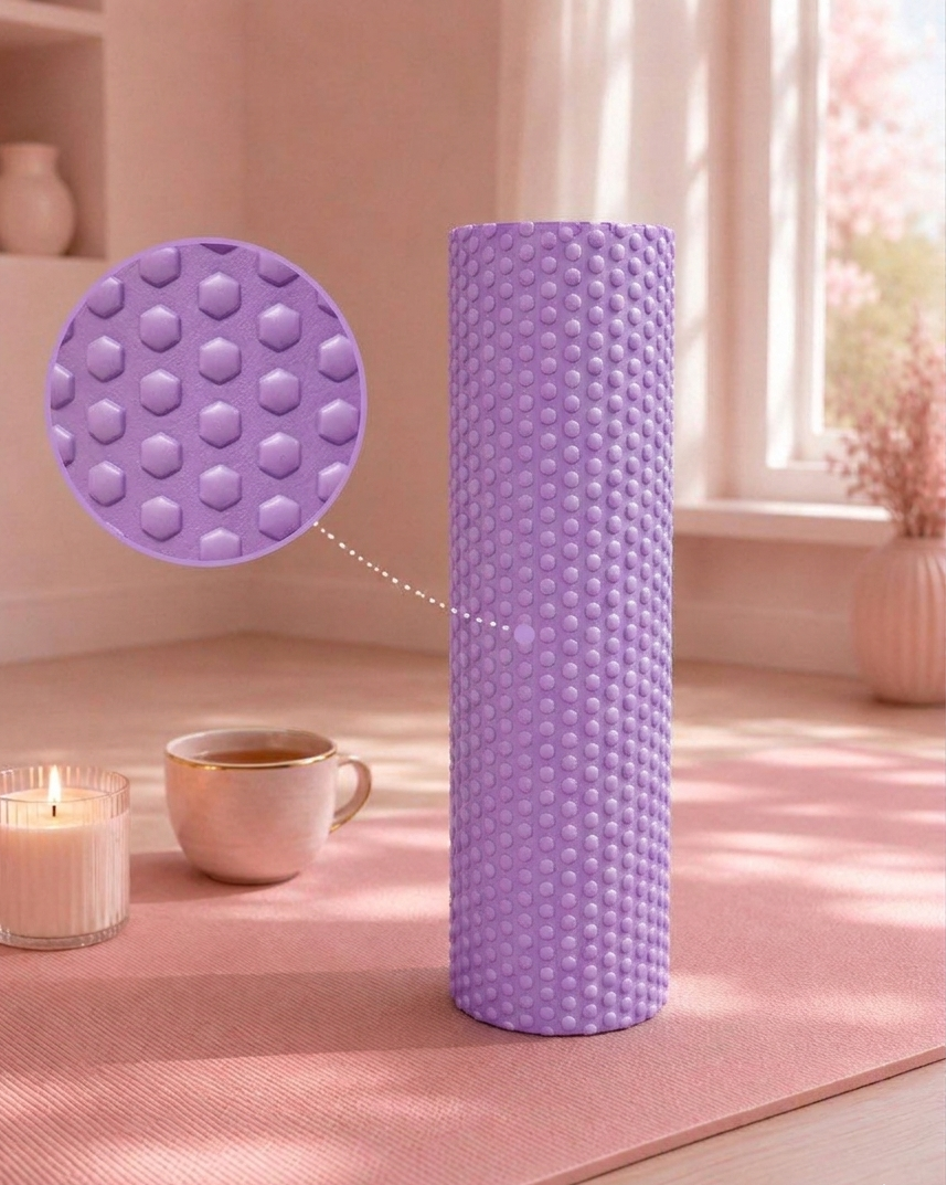 Trigger Point Foam Roller — Premium EVA Muscle Roller for Back, Legs & Full Body, 11.7 in Portable