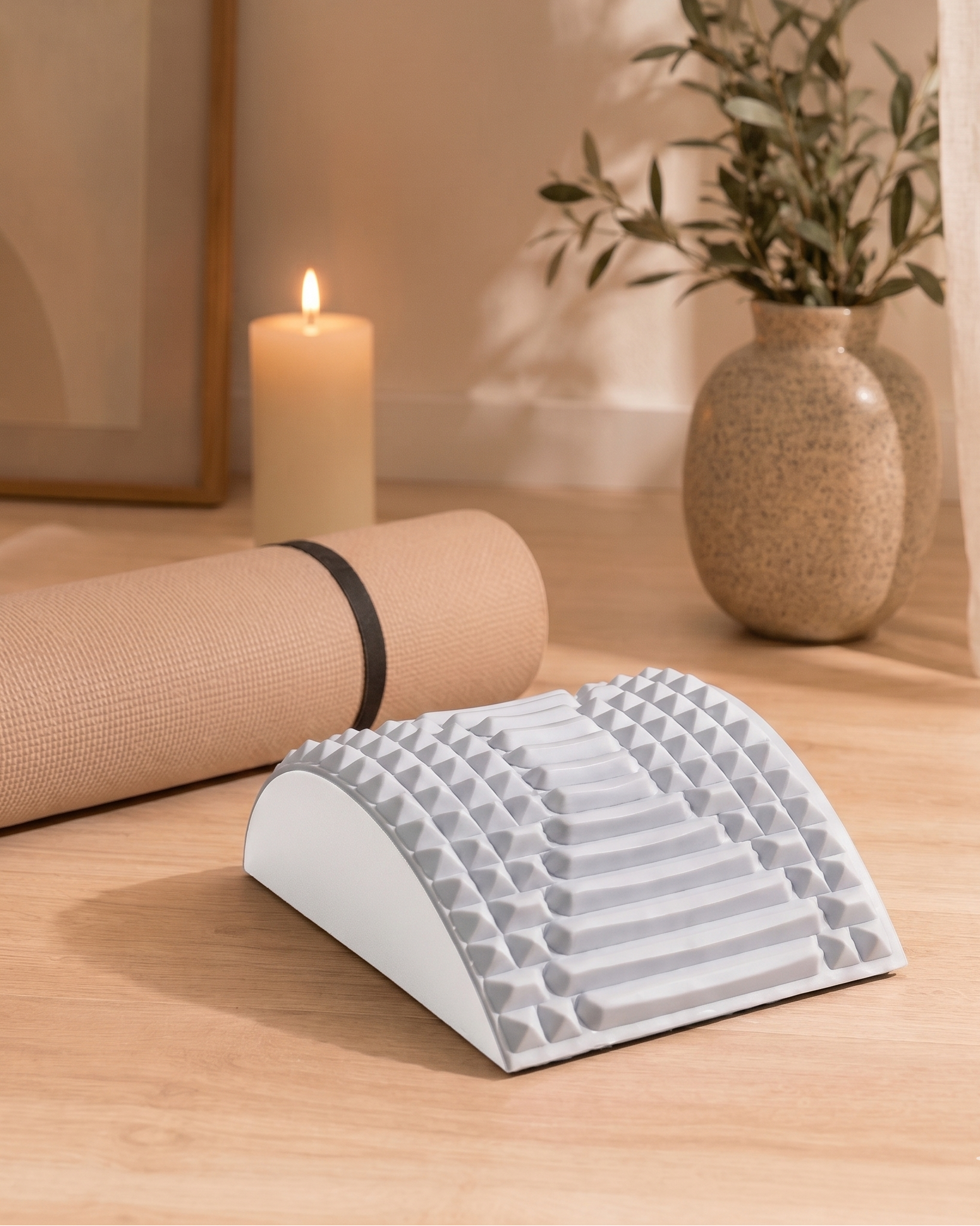 Back Stretcher – Lumbar EVA Foam Stretching Device for Back & Posture