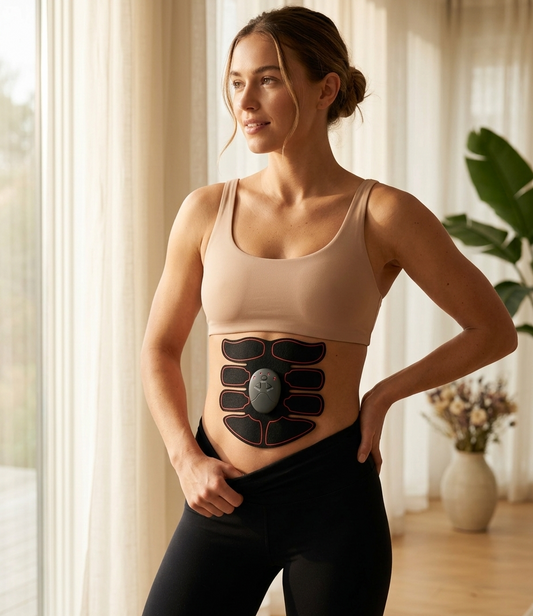 EMS Ab Toner | Core Sculpting Device | 6 & 8 Pad Set |Muscle Stimulator | Pilates Era