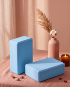 EVA Yoga Blocks Set of 2, High-Density Foam, Non-Slip for Pilates