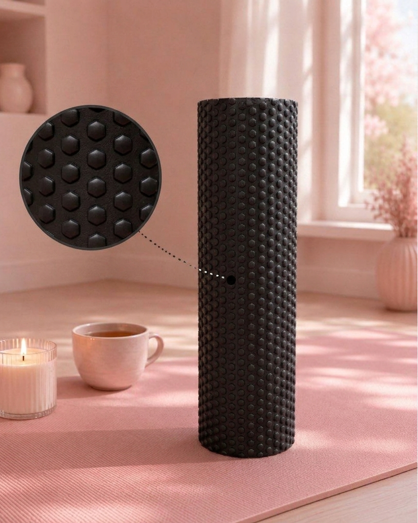 Trigger Point Foam Roller — Premium EVA Muscle Roller for Back, Legs & Full Body, 11.7 in Portable