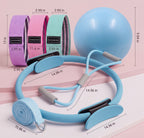 Pilates Kit - Ring, Ball & Resistance Bands Home Workout | 7-Piece Set