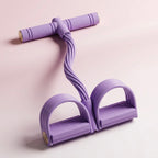Pedal Puller Resistance Band Trainer, 6 Elastic Tubes, PVC, Non-Slip