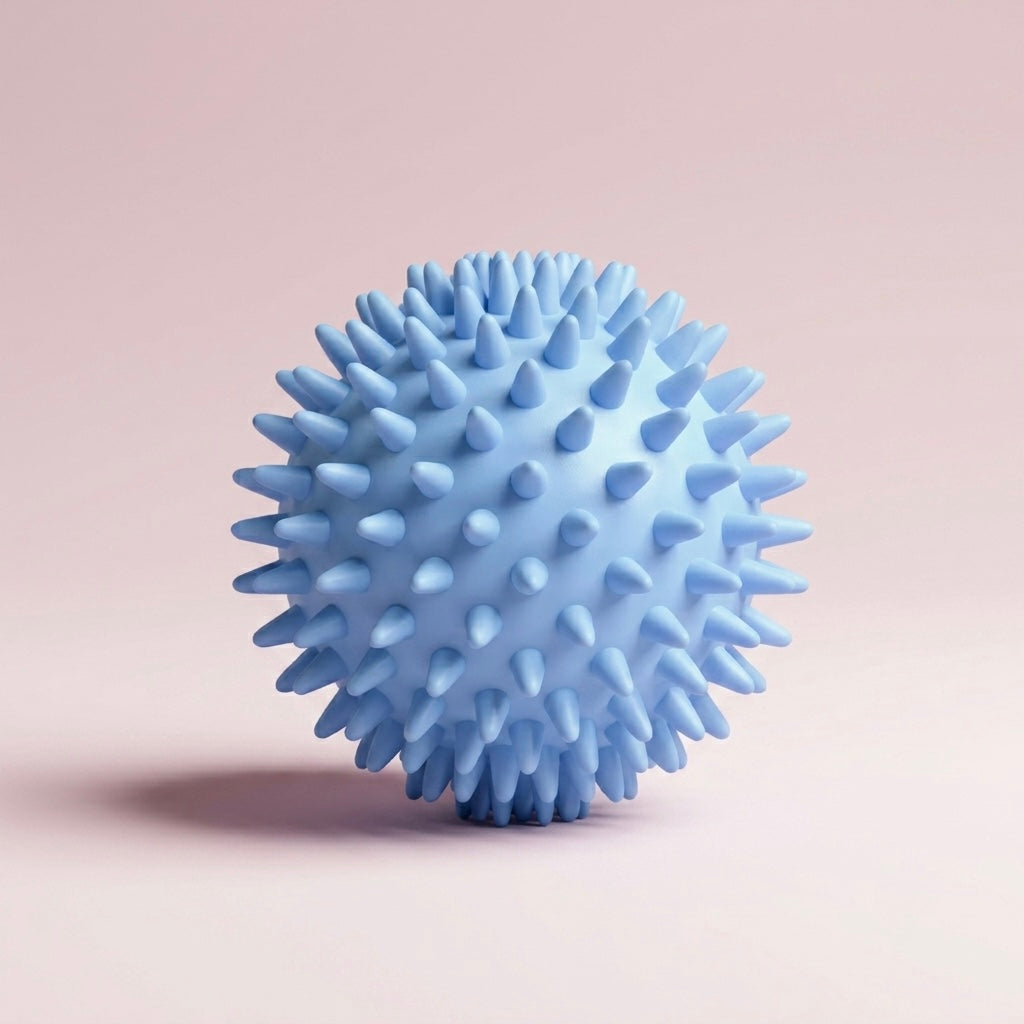 Spike Massage Ball, Body-Safe PVC, 6 cm, Pilates Yoga Fitness Rehab