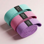 Long Resistance Bands Set of 3, Light Medium Heavy, 200 cm, 49 lbs Max