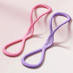 Figure-8 Resistance Band, Premium Silicone, 15 & 25 lbs, Anti-Slip