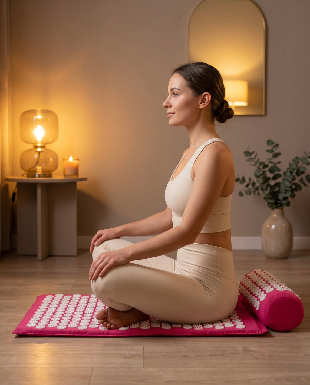 Acupressure Mat Set with Pillow, Back Neck & Feet Massage Circulation