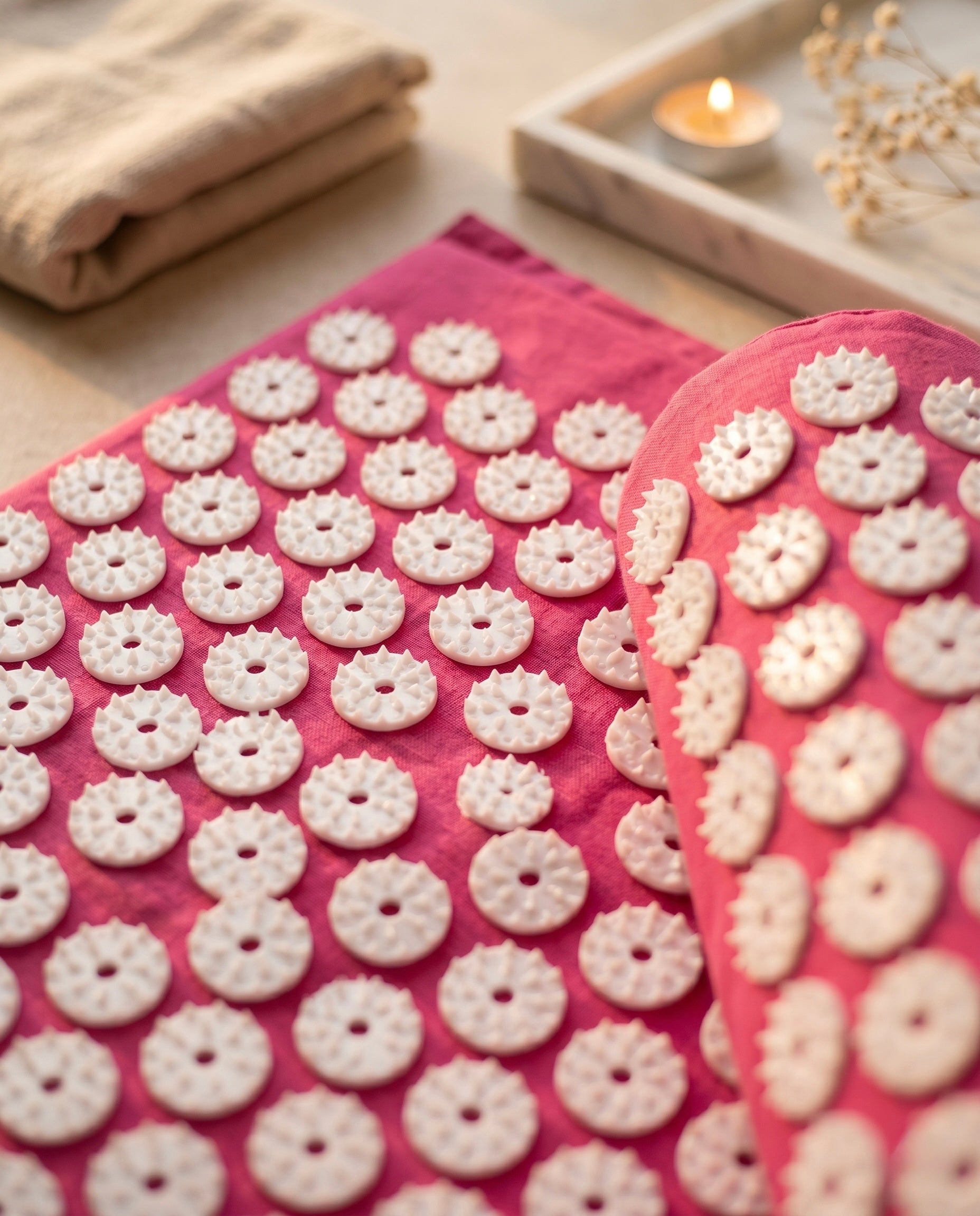 Acupressure Mat Set with Pillow, Back Neck & Feet Massage Circulation