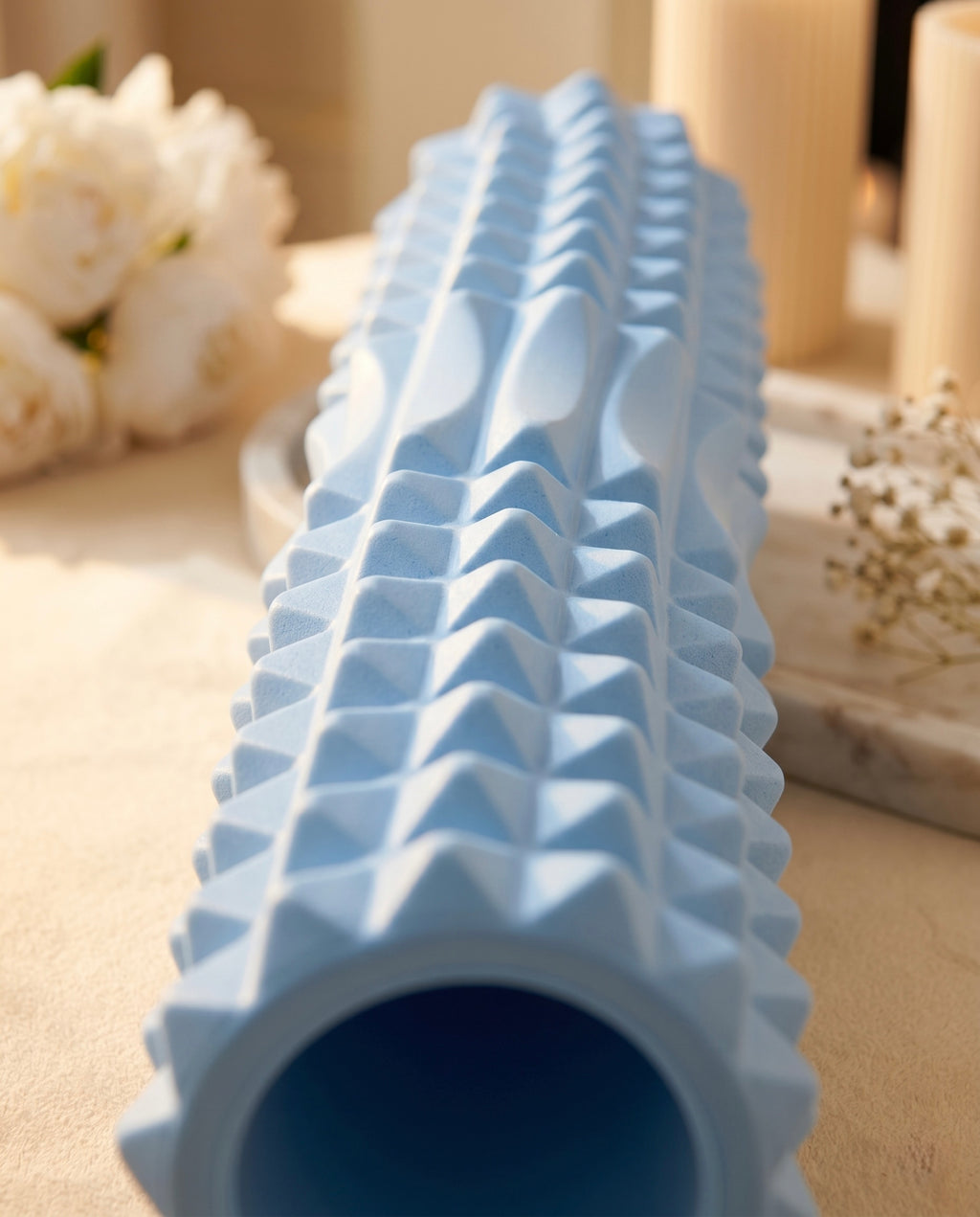 ECO EVA Foam Roller, 3D Massage Points, 220g, 30 & 45 cm, All Levels