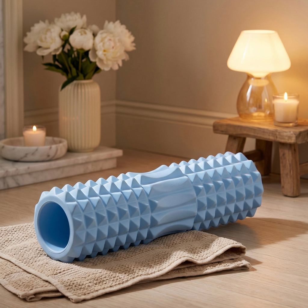 ECO EVA Foam Roller, 3D Massage Points, 220g, 30 & 45 cm, All Levels