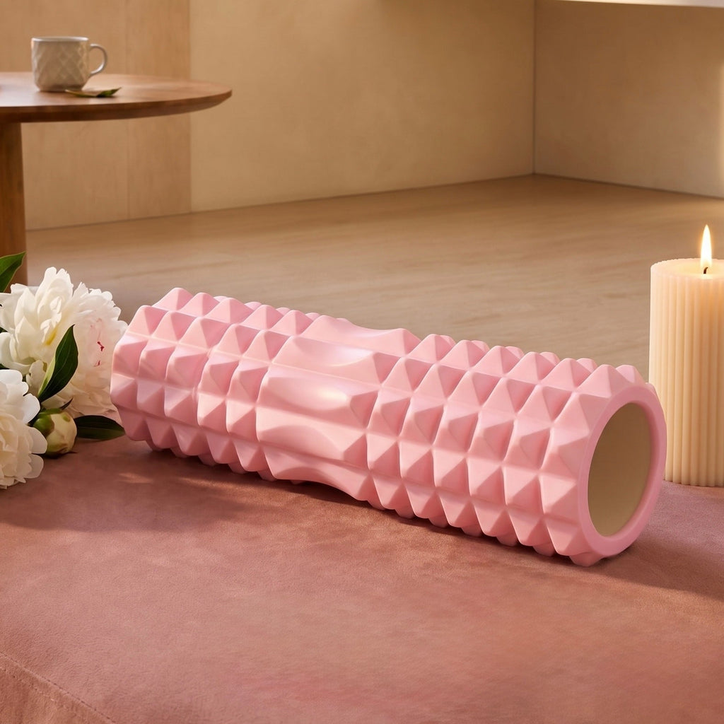 ECO EVA Foam Roller, 3D Massage Points, 220g, 30 & 45 cm, All Levels