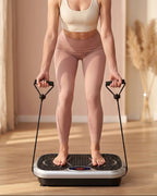 Whole Body Vibration Plate Machine with Remote & Resistance Bands — Oscillating Vibration Platform, 99 Speeds