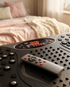 Whole Body Vibration Plate Machine with Remote & Resistance Bands — Oscillating Vibration Platform, 99 Speeds