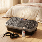 Whole Body Vibration Plate Machine with Remote & Resistance Bands — Oscillating Vibration Platform, 99 Speeds