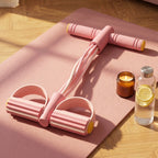 Pedal Puller Resistance Band Trainer, 6 Elastic Tubes, PVC, Non-Slip