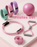 Pilates Kit - Ring, Ball & Resistance Bands Home Workout | 7-Piece Set