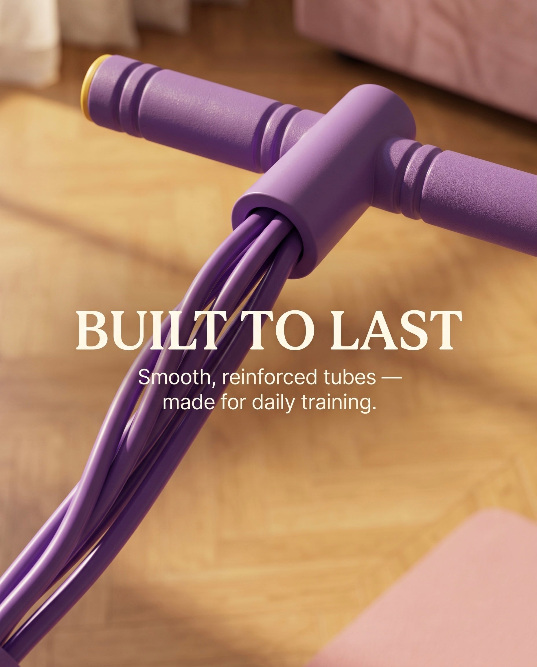 Pedal Puller Resistance Band Trainer, 6 Elastic Tubes, PVC, Non-Slip