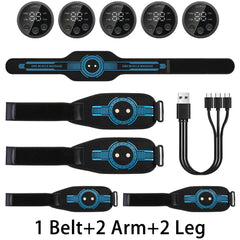 EMS Muscle Stimulator Set — Abs, Arms & Legs Toner | 10 Modes, USB Charging