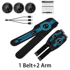 EMS Muscle Stimulator Set — Abs, Arms & Legs Toner | 10 Modes, USB Charging