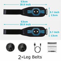 EMS Muscle Stimulator Set — Abs, Arms & Legs Toner | 10 Modes, USB Charging