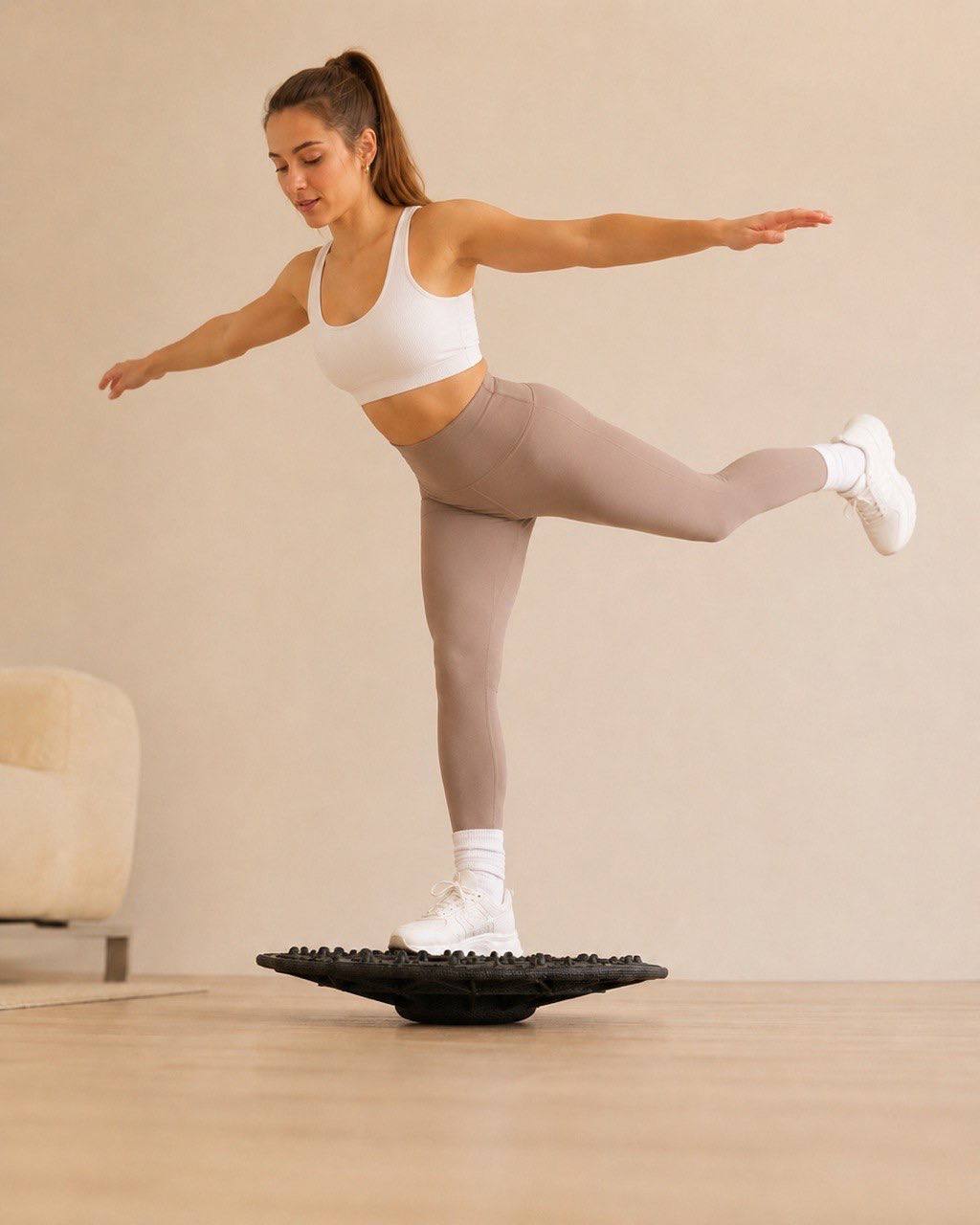 Balance Board 360° Wobble, Non-Slip Mandala, 30 cm, Up to 150 kg