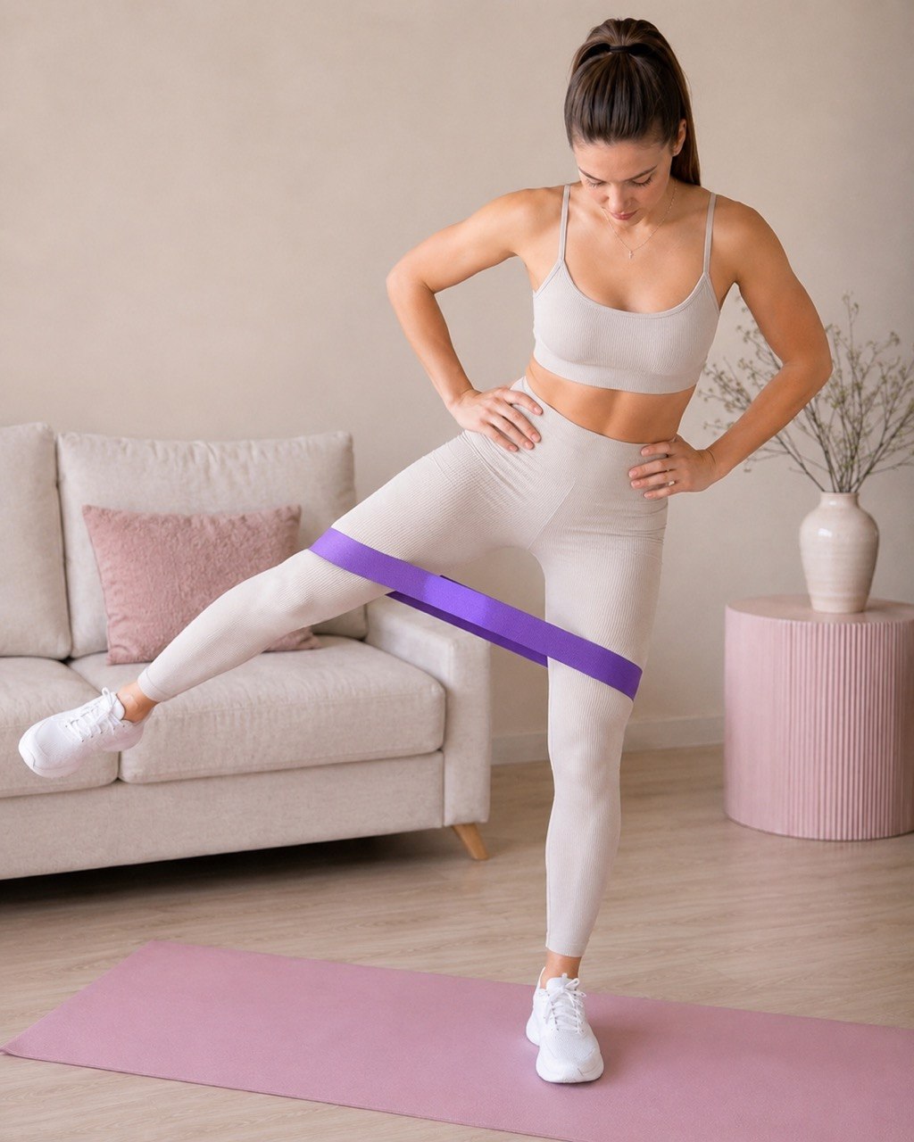 Loop Resistance Bands Set of 5, Non-Slip Terylene, Light to Heavy