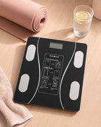 Smart Body Scale, 20 Metrics, Bluetooth, Tempered Glass, 180 kg