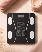 Smart Body Scale, 20 Metrics, Bluetooth, Tempered Glass, 180 kg