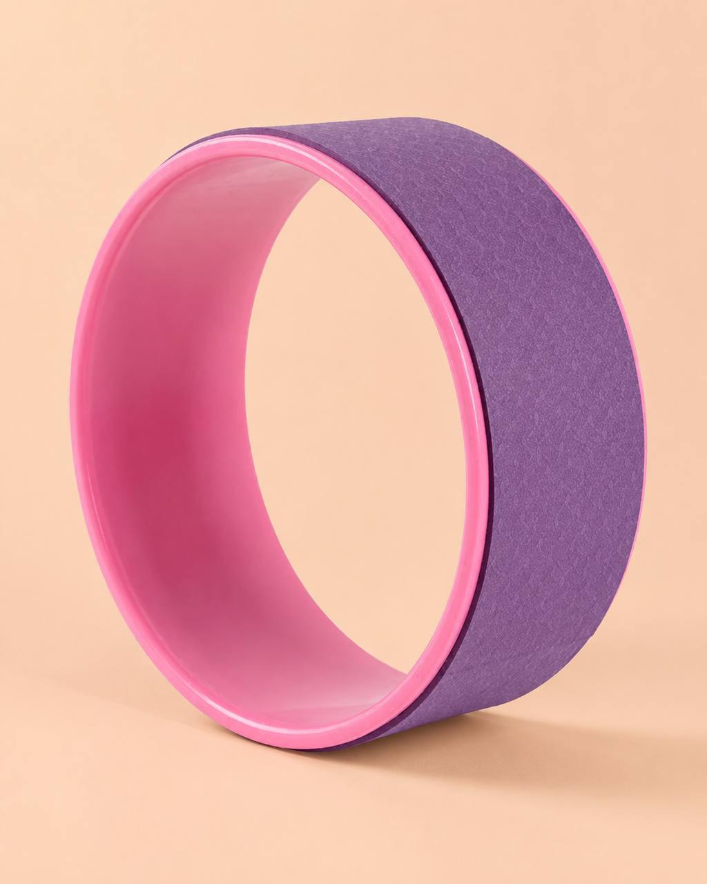 Yoga Wheel for Back and Spine Stretching, 12 in, TPE Foam + PP Core