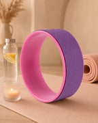 Yoga Wheel for Back and Spine Stretching, 12 in, TPE Foam + PP Core